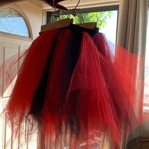 Black and red tutu